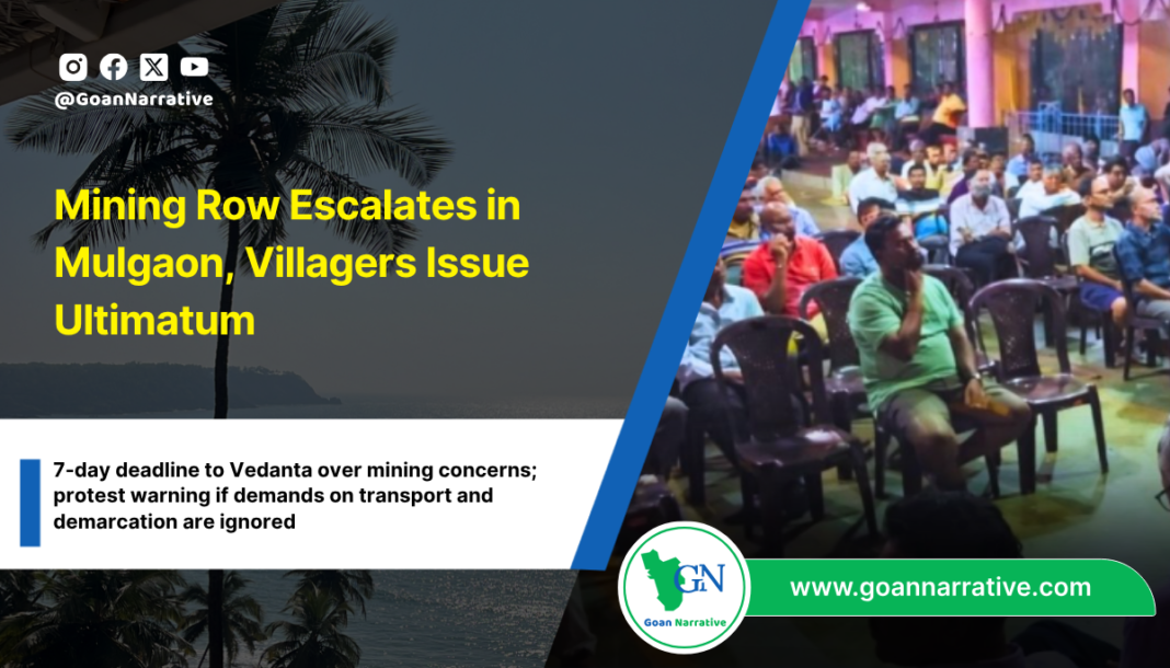 Mining Row Escalates in Mulgaon, Villagers Issue Ultimatum