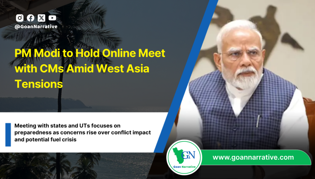 PM Modi to Hold Online Meet with CMs Amid West Asia Tensions