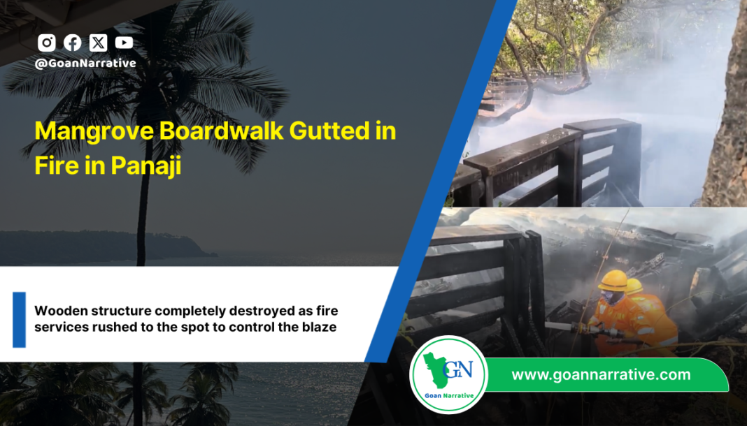 Mangrove Boardwalk Gutted in Fire in Panaji