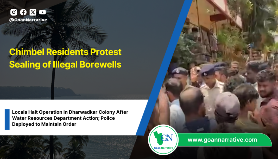 Chimbel Residents Protest Sealing of Illegal Borewells