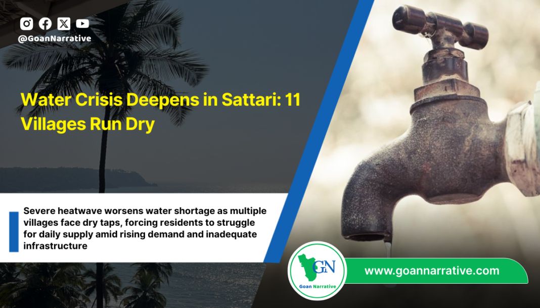 Water Crisis Deepens in Sattari: 11 Villages Run Dry