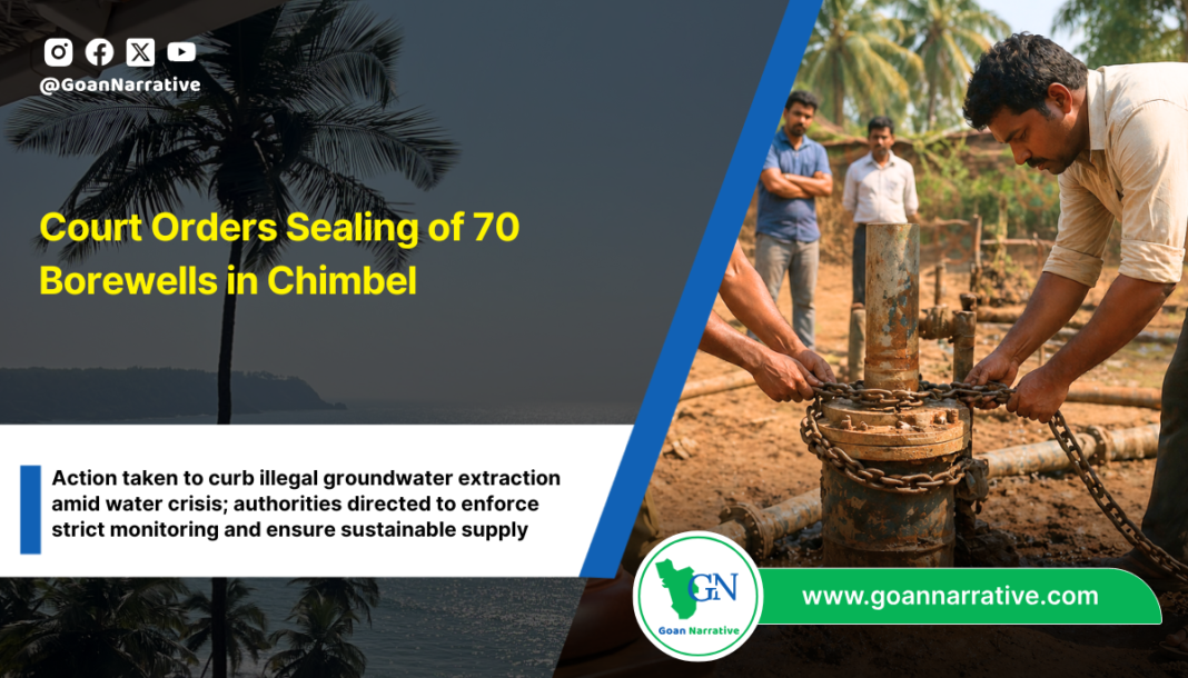 Court Orders Sealing of 70 Borewells in Chimbel