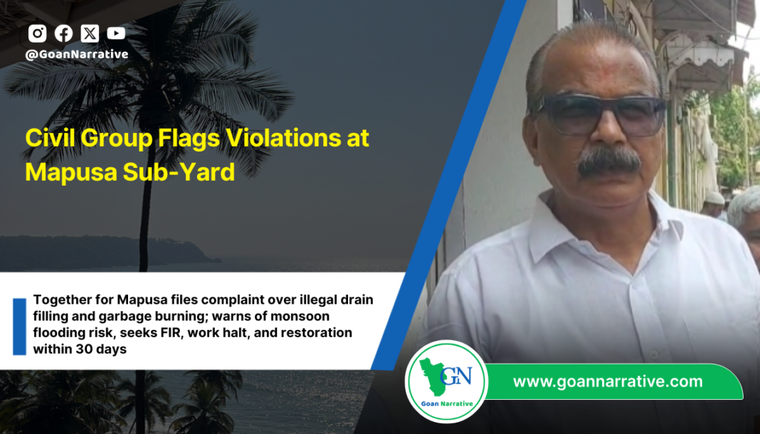 Civil Group Flags Violations at Mapusa Sub-Yard