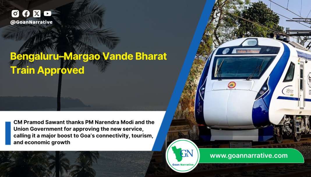 Bengaluru–Margao Vande Bharat Train Approved