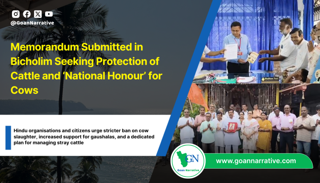 Memorandum Submitted in Bicholim Seeking Protection of Cattle and ‘National Honour’ for Cows
