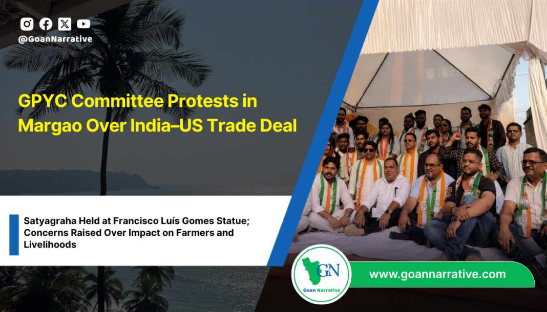 GPYC Committee Protests in Margao Over India–US Trade Deal