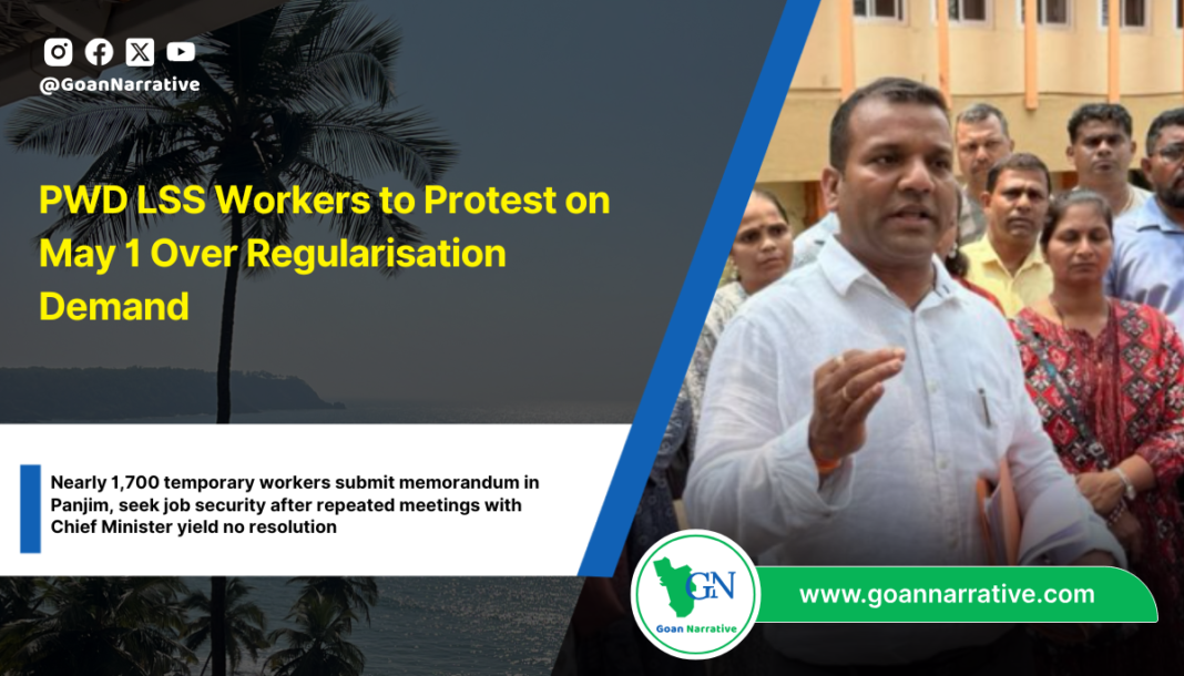 PWD LSS Workers to Protest on May 1 Over Regularisation Demand