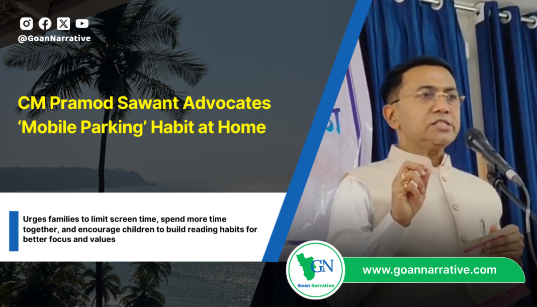 CM Pramod Sawant Advocates ‘Mobile Parking’ Habit at Home