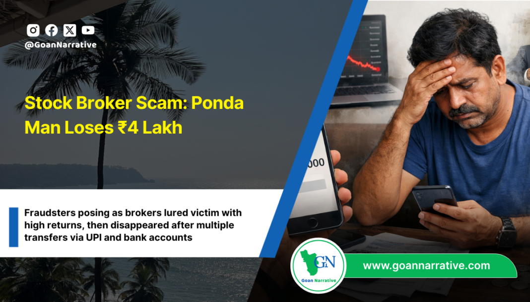 Stock Broker Scam: Ponda Man Loses ₹4 Lakh
