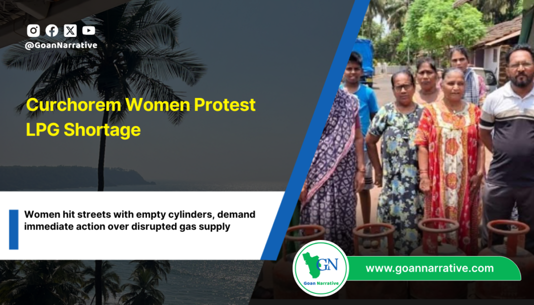 Curchorem Women Protest LPG Shortage