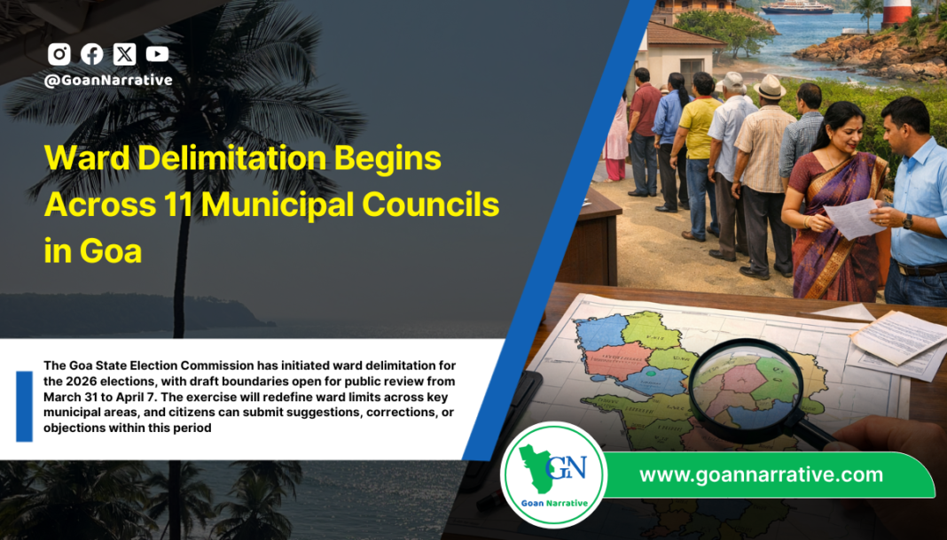 Ward Delimitation Begins Across 11 Municipal Councils in Goa