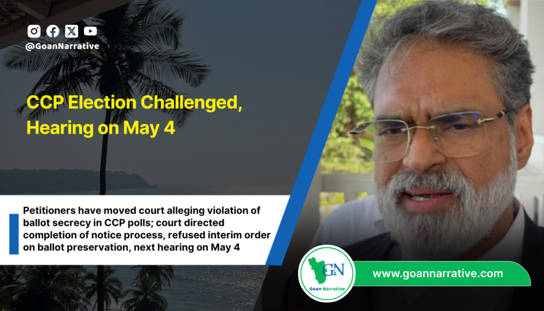 CCP Election Challenged, Hearing on May 4