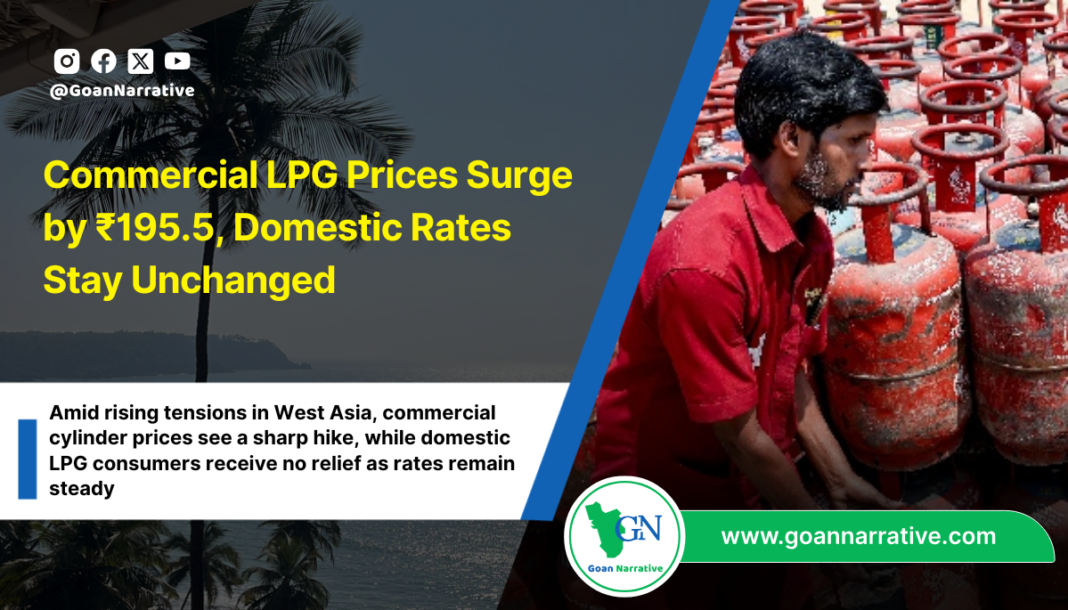 Commercial LPG Prices Surge by ₹195.5, Domestic Rates Stay Unchanged