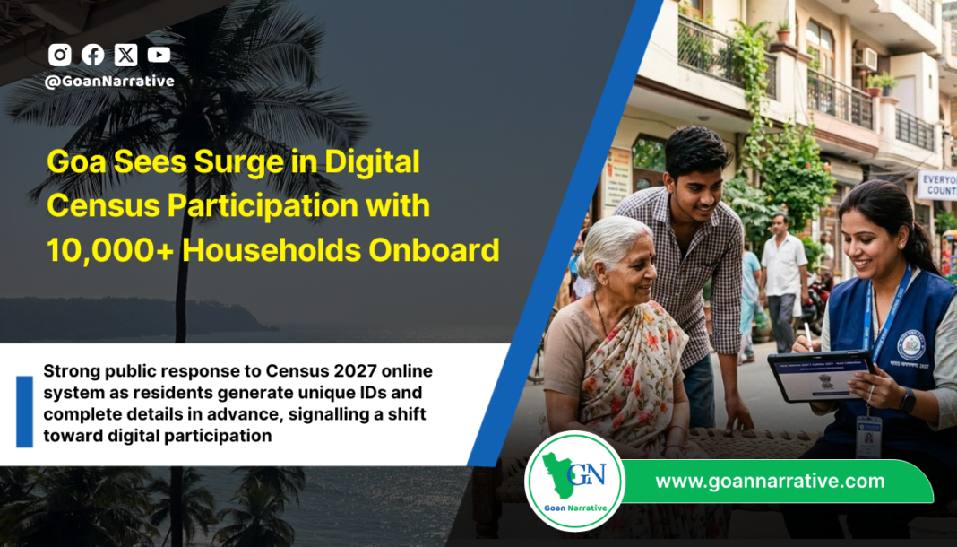 Goa Sees Surge in Digital Census Participation with 10,000+ Households Onboard
