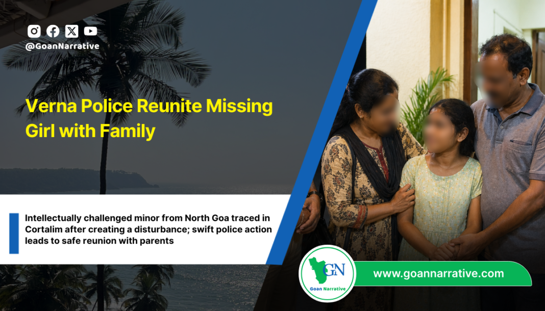 Verna Police Reunite Missing Girl with Family