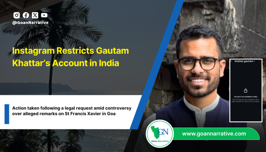 Instagram Restricts Gautam Khattar’s Account in India