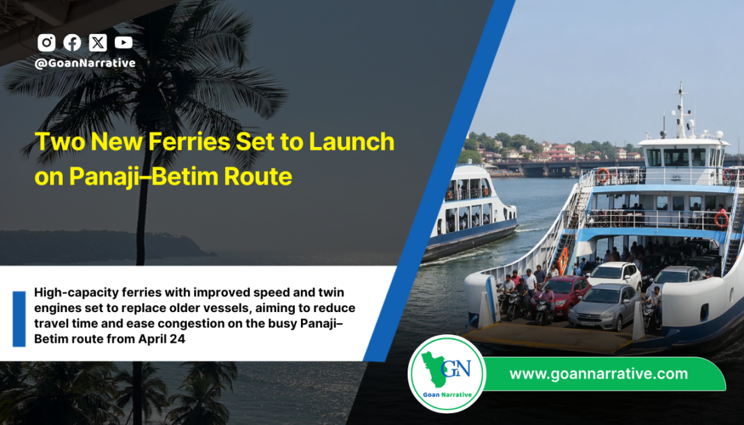 Two New Ferries Set to Launch on Panaji–Betim Route