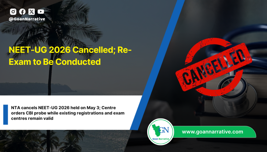NEET-UG 2026 Cancelled; Re-Exam to Be Conducted