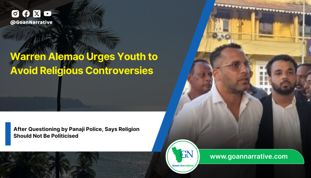 Warren Alemao Urges Youth to Avoid Religious Controversies
