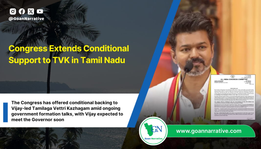 Congress Extends Conditional Support to TVK in Tamil Nadu