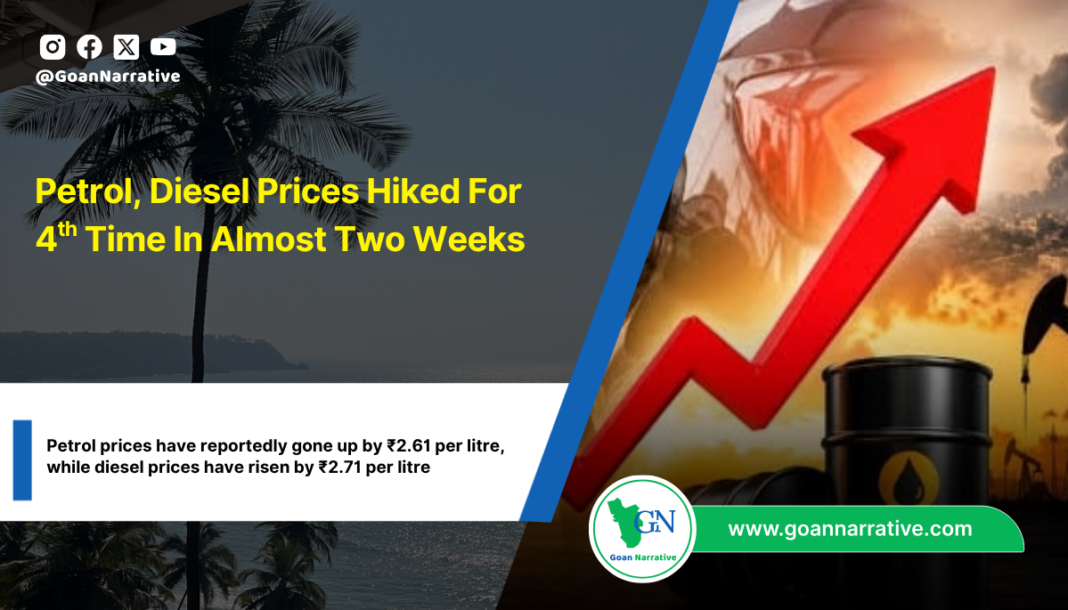 Petrol, Diesel Prices Hiked For 4th Time In Almost Two Weeks
