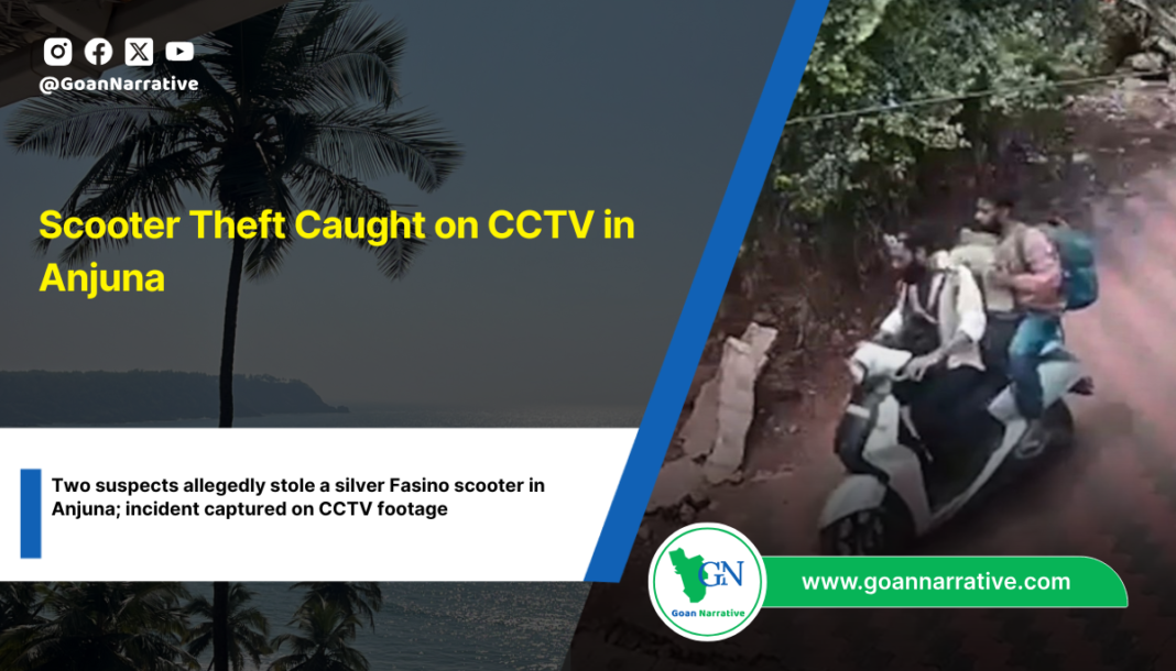 Scooter Theft Caught on CCTV in Anjuna