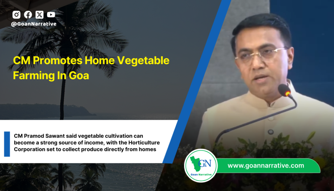 CM Promotes Home Vegetable Farming In Goa