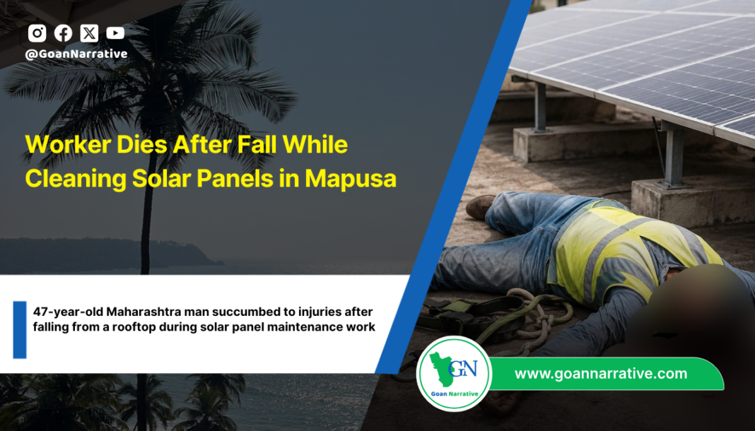 47-year-old Maharashtra man succumbed to injuries after falling from a rooftop during solar panel maintenance work