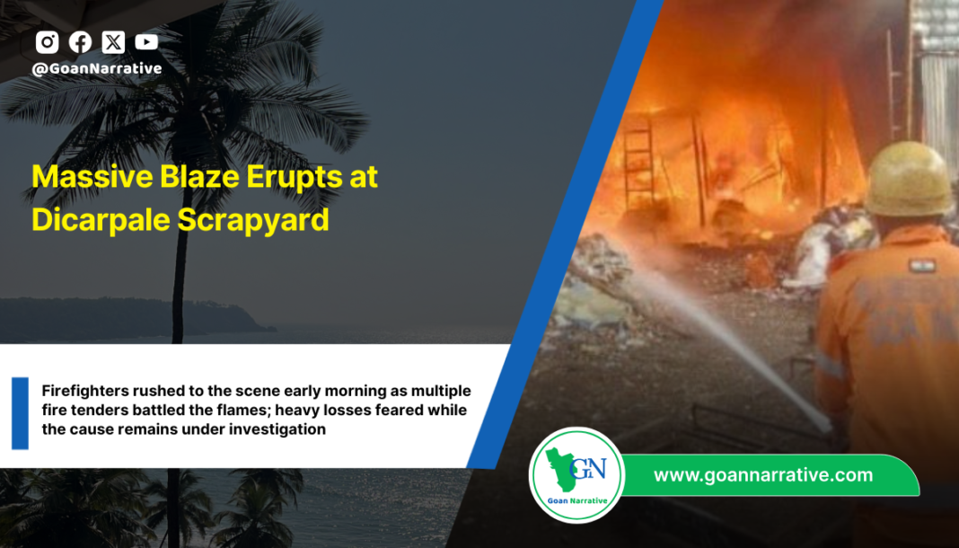Massive Blaze Erupts at Dicarpale Scrapyard