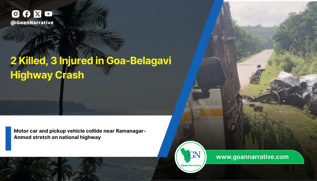 2 Killed, 3 Injured in Goa-Belagavi Highway Crash