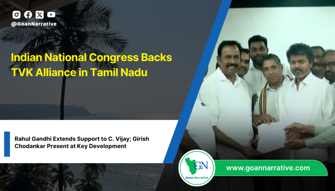 Indian National Congress Backs TVK Alliance in Tamil Nadu