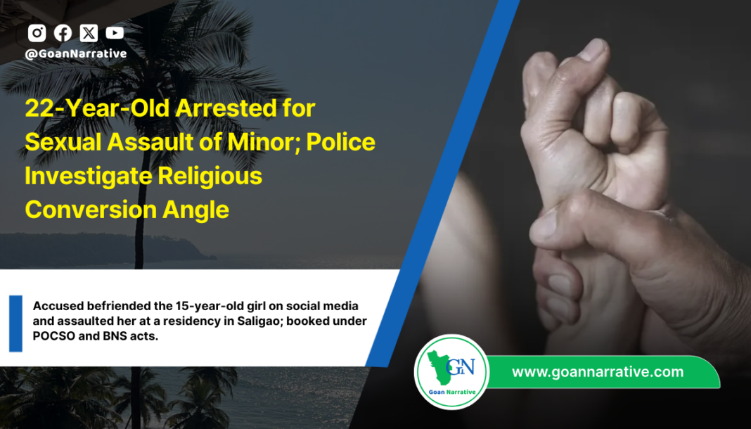 22-Year-Old Arrested for Sexual Assault of Minor; Police Investigate Religious Conversion Angle