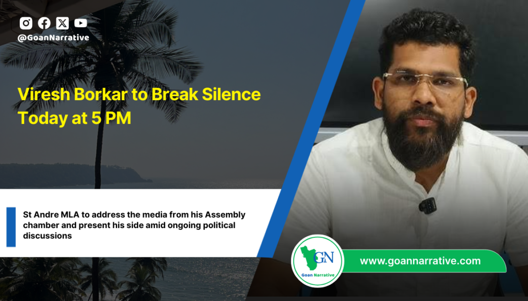 Viresh Borkar to Break Silence Today at 5 PM