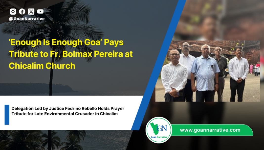 ‘Enough Is Enough Goa’ Pays Tribute to Fr. Bolmax Pereira at Chicalim Church
