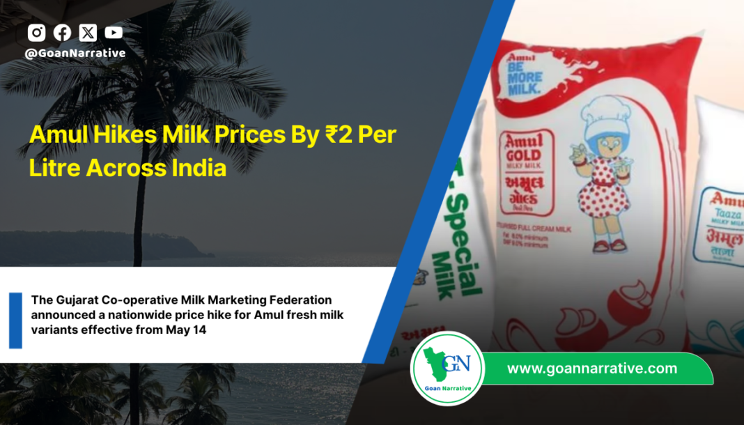 Amul Hikes Milk Prices By ₹2 Per Litre Across India
