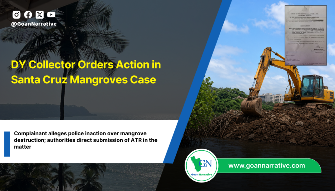 Complainant alleges police inaction over mangrove destruction; authorities direct submission of ATR in the matter