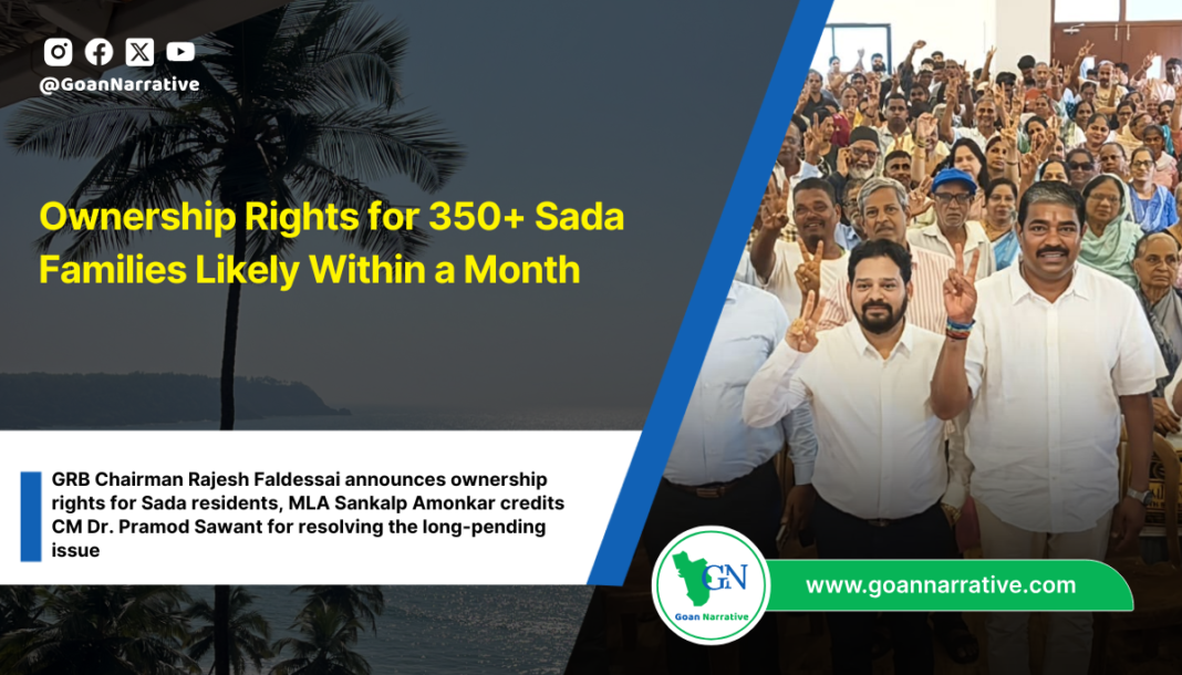 Ownership Rights for 350+ Sada Families Likely Within a Month