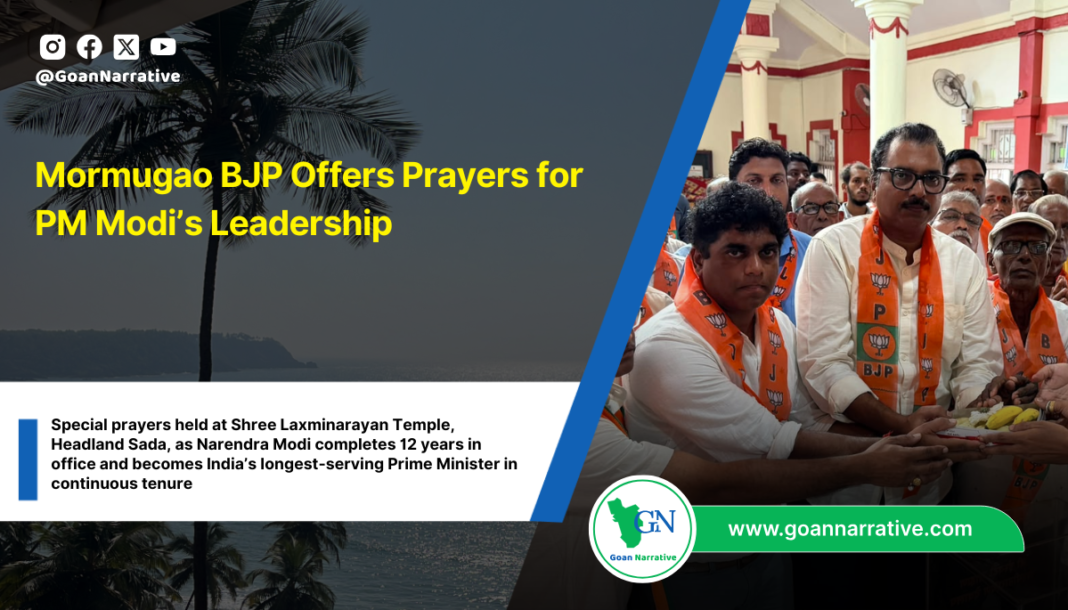 Mormugao BJP Offers Prayers for PM Modi’s Leadership