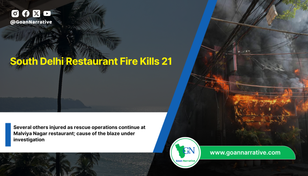 South Delhi Restaurant Fire Kills 21