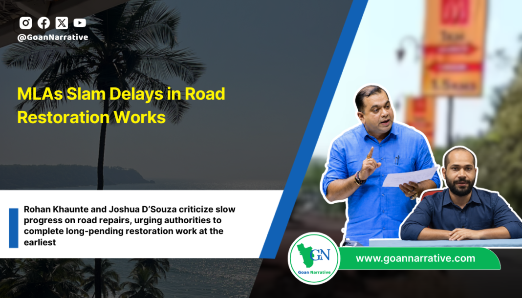 MLAs Slam Delays in Road Restoration Works