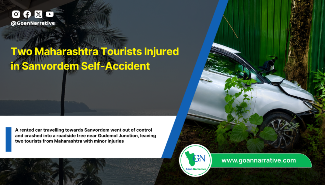 Two Maharashtra Tourists Injured in Sanvordem Self-Accident