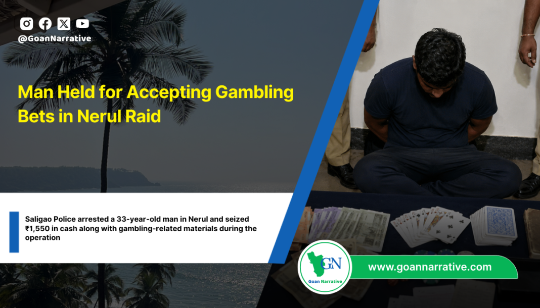 Man Held for Accepting Gambling Bets in Nerul Raid