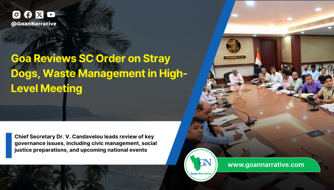 Goa Reviews SC Order on Stray Dogs, Waste Management in High-Level Meeting