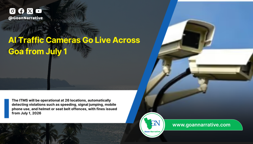 AI Traffic Cameras Go Live Across Goa from July 1