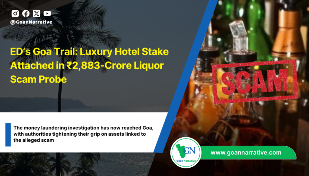 ED’s Goa Trail: Luxury Hotel Stake Attached in ₹2,883-Crore Liquor Scam Probe