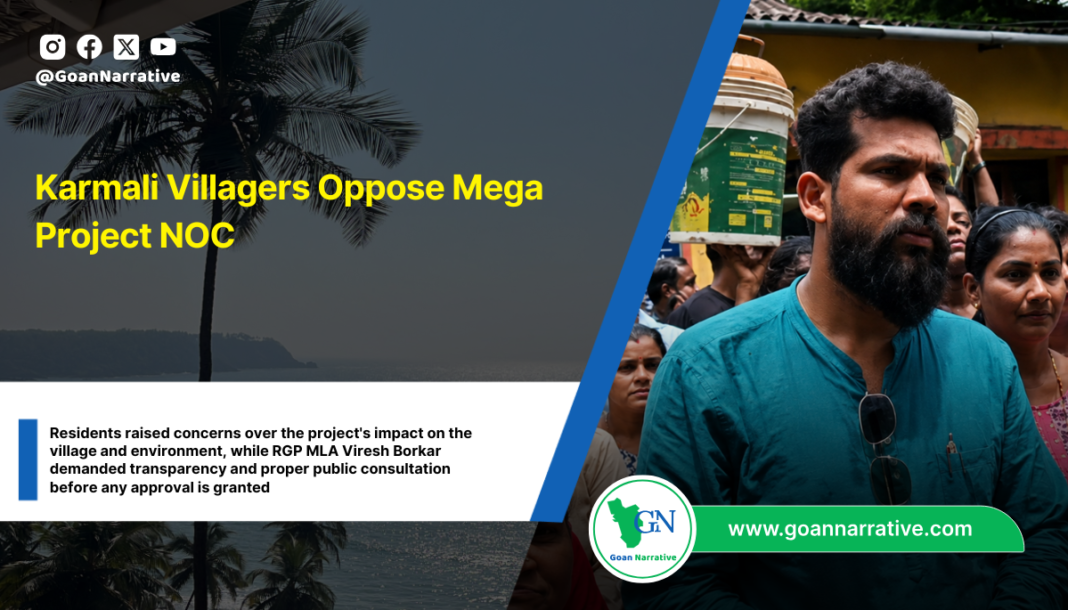 Karmali Villagers Oppose Mega Project NOC