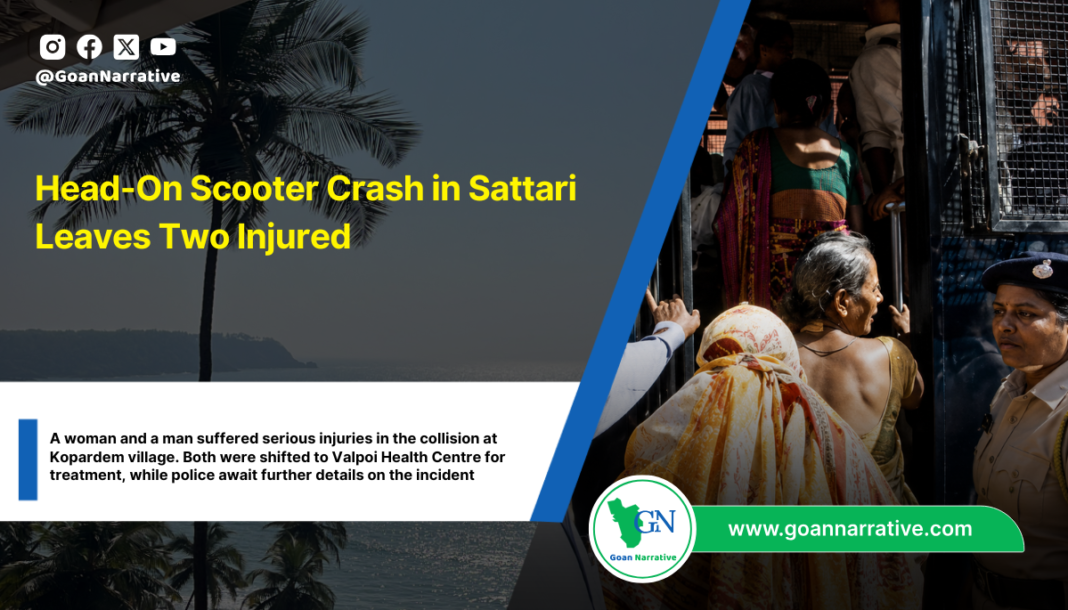 Head-On Scooter Crash in Sattari Leaves Two Injured