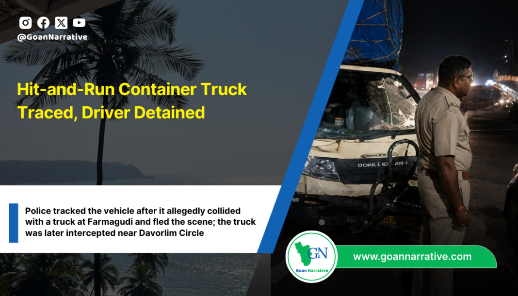 Hit-and-Run Container Truck Traced, Driver Detained