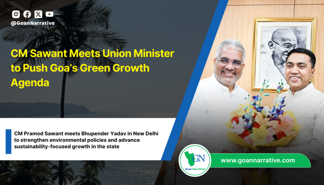 CM Sawant Meets Union Minister to Push Goa’s Green Growth Agenda