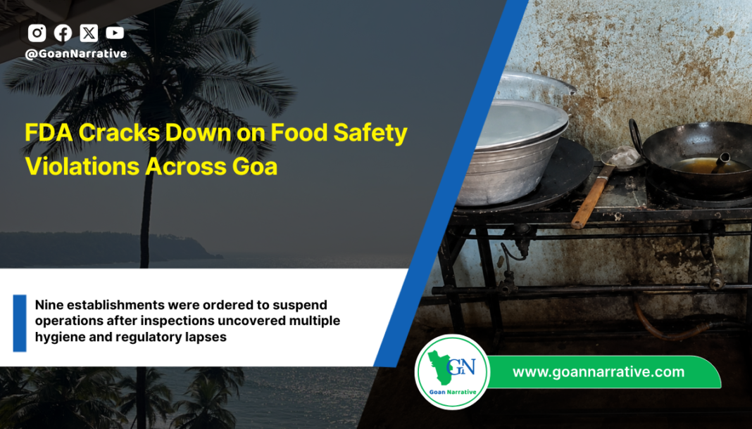 FDA Cracks Down on Food Safety Violations Across Goa